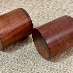 【軸先】特大「紫檀」1寸4.5分（1組）の画像