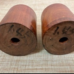【軸先】特大「紫檀」1寸4.5分（1組）の画像