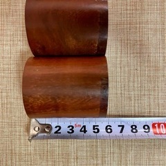 【軸先】特大「紫檀」1寸4.5分（1組）の画像