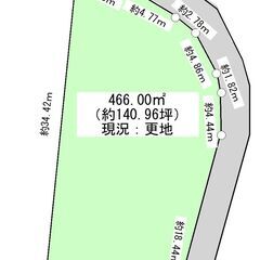 ★土浦市上高津新町 土地★1100万円、約140坪の広大な敷地、...