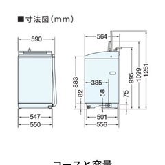 アクア洗濯機V W800F♪2017年製の画像