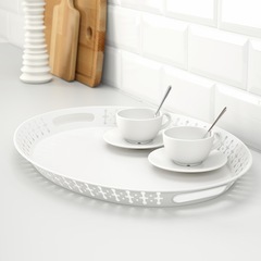 IKEA ROMANTISK ロマンティスク トレイ, ホワイト 