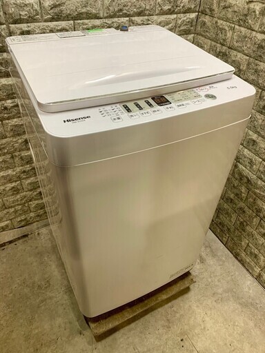 【美品】大阪送料無料★3か月保障付き★洗濯機★2022年★ハイセンス★5.5kg★HW-E5504★S-554