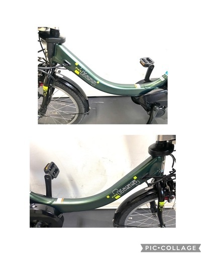 1年保証 送料無料　ヤマハ　パスキッス　20インチ　カーキ色　電動アシスト自転車 1年保証 送料無料 ヤマハ パスキッス 20インチ カーキ色 電動アシスト