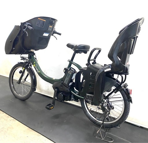 1都4県全域送料無料　業界最長12ヶ月保証　電動アシスト自転車　ヤマハ　パスキッスミニアン　新型　20インチ 子供乗せ　緑色　g130