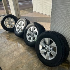 ランドクルーザープラドスタッドレス4本セット純正ホイール