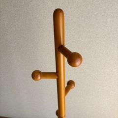 【譲り先決定】ポールハンガー　木製　ハンガーラック　　　　の画像