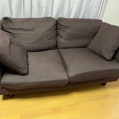 【差し上げます】ニトリ　2人掛けソファー