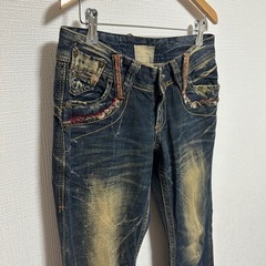 ロリータジーンズ　ヴィンテージ　ダメージジーンズ　古着　ふるじょの画像