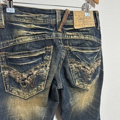 ロリータジーンズ　ヴィンテージ　ダメージジーンズ　古着　ふるじょの画像