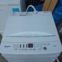 【Ko45】 単身者向け 全自動洗濯機 Hisense ハイセンス 5.5㎏ HW-T55D 2019年製 ホワイトの画像