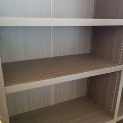 ★ジモティ割あり★  本棚 ブラウン H180×D29.5×W120 クリーニング済み MT2627の画像