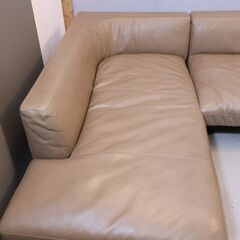 HUKLA(フクラ)KASTOR(カストール) 本革 カウチソファ+アームレスソファ