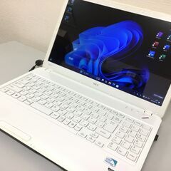 🍀地元還元商品③！【美品】ノートパソコン【NEC】  高速SSD「Win11・Office2021」管理No3の画像