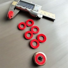 FOR YAMAHA YTR-800用 松隈清次発明品トランペット メンテナンス用 発明品【LEATHER BUMPERS 6PADS SET】1000円 trumpets maintenanceの画像