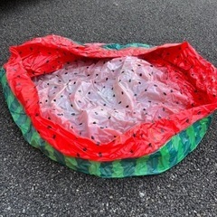 スイカ🍉型プールの画像