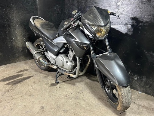 ★支払総額12.8万円★始動動画あり♪他画像等ございます！ スズキ GSR250 2本だし社外マフラー！激安250ccMT車両！ツーリングに♪