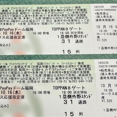 ＣＳソフトバンクホークスチケット