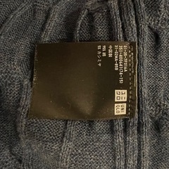 UNIQLO カシミヤ混セーターX Lネイビーの画像