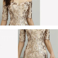 パーティー・イベントドレスおおきめXLサイズ✨美品1回のみ使用の画像