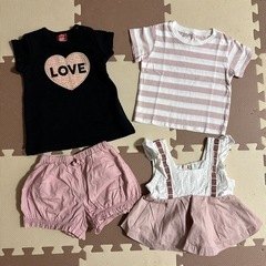 ベビー服 夏服 80サイズ 女の子 4点 まとめ売り