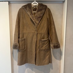 冬コート　ベージュ　ブラウン　レディース
