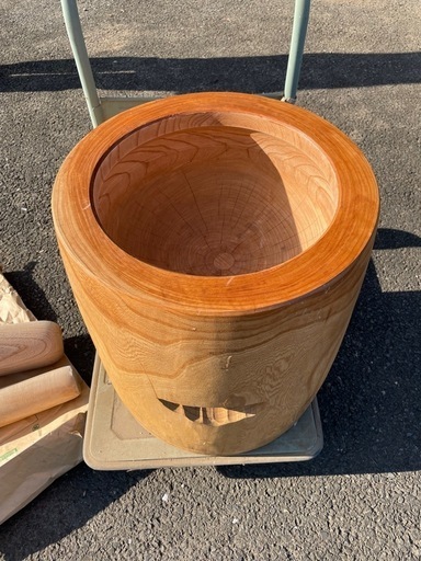 欅の臼と杵のセット