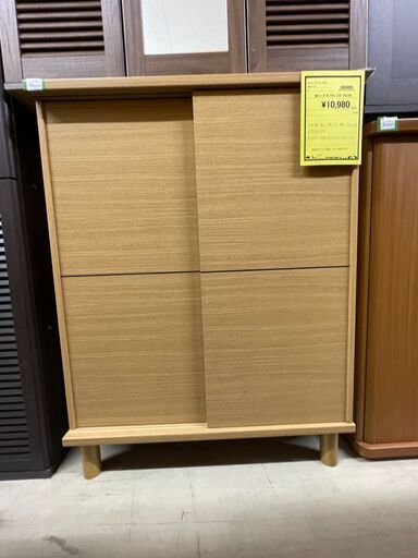 ジモティ来店特価!!　シューズボックス　ニトリ　ナチュラル　J-10119