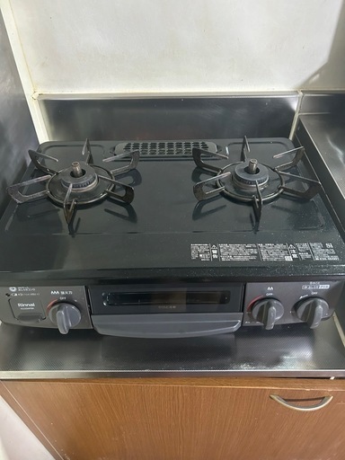 受渡者決定　リンナイ　ガスコンロ　プロパン　左強火　2口