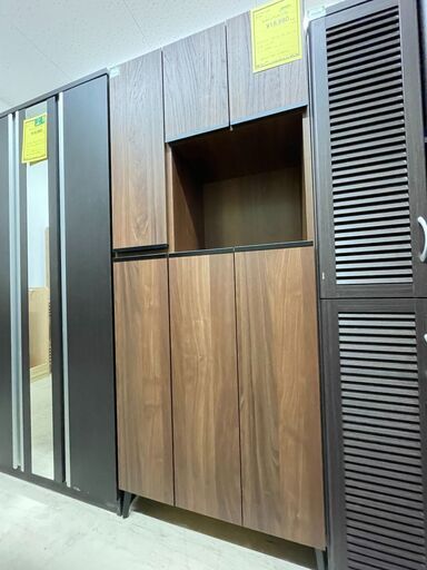 ジモティ来店特価!!　ハイシューズボックス　ブラウン　J-10120