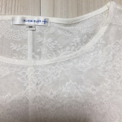 KLEIN PLUS レース ホワイト トップス 新品　1点の画像