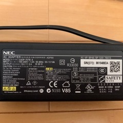 NEC パソコン用ACアダプター１つ500円の画像