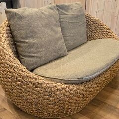 ラタンソファ　2人がけ
