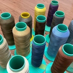 ミシン糸　新品、中古40本まとめての画像