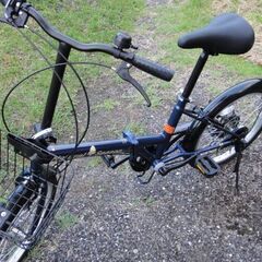 中古６段変速２０インチ折り畳み自転車の画像
