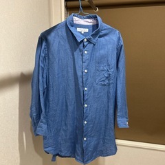 メンズ・７部袖シャツ
