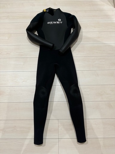【超美品‼️国産ウェットスーツの最高峰】BEWET セミドライスーツ 黒・グレー