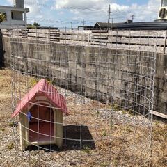 ワイヤーメッシュ ペットサイクルケージ 