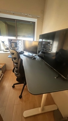 【残り2日】IKEA　BEKANT ベカント コーナーデスク　ブルー