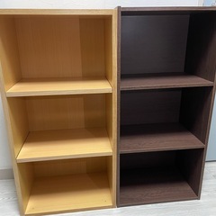【交渉中:さしあげます】カラーボックス2つセット