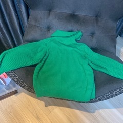 
【GU】ローゲージハーフジップセーター Mサイズの画像