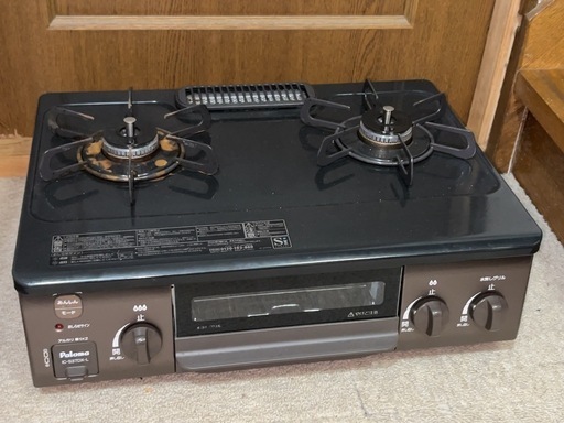 パロマ LPガス ガステーブル ガスコンロ 水なしグリル IC-S37DX-L 2020年製