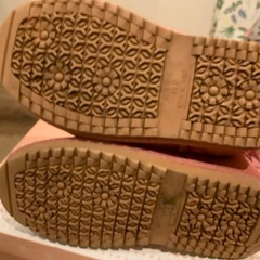 19センチ　ブーツ　ピンク　リボンの画像