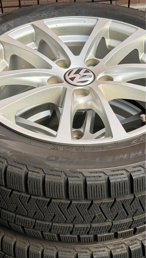 手渡し希望　フォルクスワーゲン純正
ホイール+スタッドレスタイヤセット