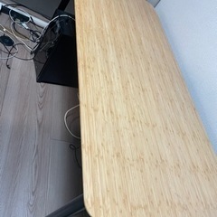 シンプルデスク ワークデスク 幅140cm 奥行65cmの画像