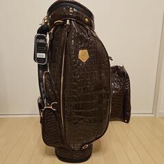 【新品未使用】OUUL ロイヤルコレクション　コラボ　ゴルフバッグ ブラウンの画像