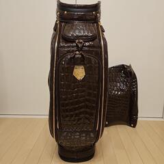 【新品未使用】OUUL ロイヤルコレクション　コラボ　ゴルフバッグ ブラウンの画像