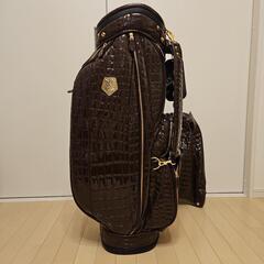 【新品未使用】OUUL ロイヤルコレクション　コラボ　ゴルフバッグ ブラウンの画像