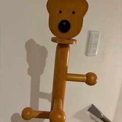 木製ポールハンガーの画像