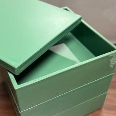 八王子市)モスグリーン♡三段重美品の画像